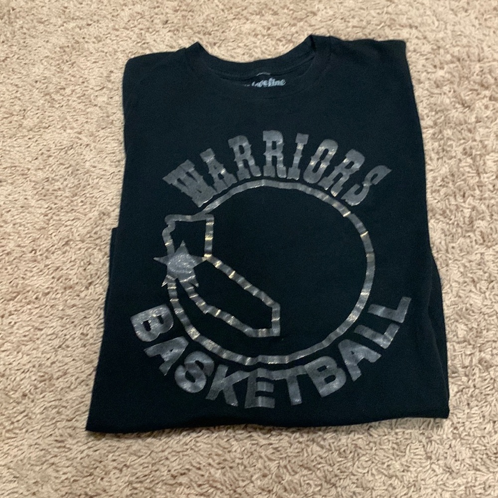 Warriors, Black and Silver, T-Shirt